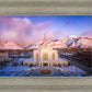 Ogden Winter Sunset Aerial