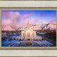 Ogden Winter Sunset Aerial