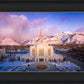 Ogden Winter Sunset Aerial