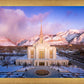 Ogden Winter Sunset Aerial