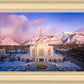 Ogden Winter Sunset Aerial