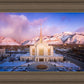 Ogden Winter Sunset Aerial