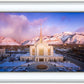 Ogden Winter Sunset Aerial