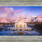Ogden Winter Sunset Aerial