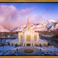Ogden Winter Sunset Aerial