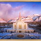 Ogden Winter Sunset Aerial
