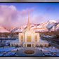 Ogden Winter Sunset Aerial