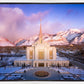 Ogden Winter Sunset Aerial