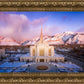 Ogden Winter Sunset Aerial