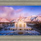 Ogden Winter Sunset Aerial