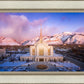 Ogden Winter Sunset Aerial