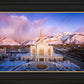 Ogden Winter Sunset Aerial