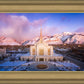 Ogden Winter Sunset Aerial