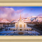 Ogden Winter Sunset Aerial
