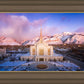 Ogden Winter Sunset Aerial