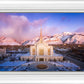 Ogden Winter Sunset Aerial