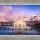 Ogden Winter Sunset Aerial