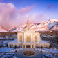 Ogden Winter Sunset Aerial