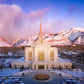 Ogden Winter Sunset Aerial