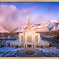 Ogden Winter Sunset Aerial