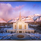 Ogden Winter Sunset Aerial