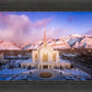 Ogden Winter Sunset Aerial