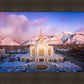 Ogden Winter Sunset Aerial