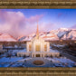Ogden Winter Sunset Aerial