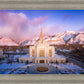 Ogden Winter Sunset Aerial