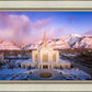 Ogden Winter Sunset Aerial