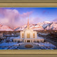 Ogden Winter Sunset Aerial