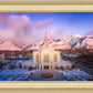 Ogden Winter Sunset Aerial