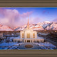 Ogden Winter Sunset Aerial