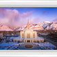 Ogden Winter Sunset Aerial