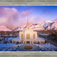 Ogden Winter Sunset Aerial