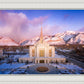 Ogden Winter Sunset Aerial