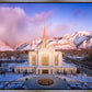 Ogden Winter Sunset Aerial