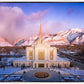 Ogden Winter Sunset Aerial
