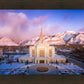 Ogden Winter Sunset Aerial