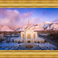 Ogden Winter Sunset Aerial