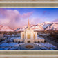 Ogden Winter Sunset Aerial