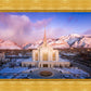 Ogden Winter Sunset Aerial
