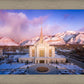 Ogden Winter Sunset Aerial
