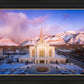 Ogden Winter Sunset Aerial