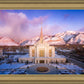 Ogden Winter Sunset Aerial