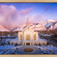 Ogden Winter Sunset Aerial
