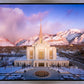 Ogden Winter Sunset Aerial