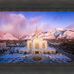 Ogden Winter Sunset Aerial