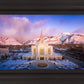 Ogden Winter Sunset Aerial