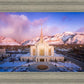 Ogden Winter Sunset Aerial